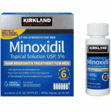 Minoxidil 5% مينوكسيديل كيركلايند لنمو الشعر ، يكفي لمدة 6 أشهر